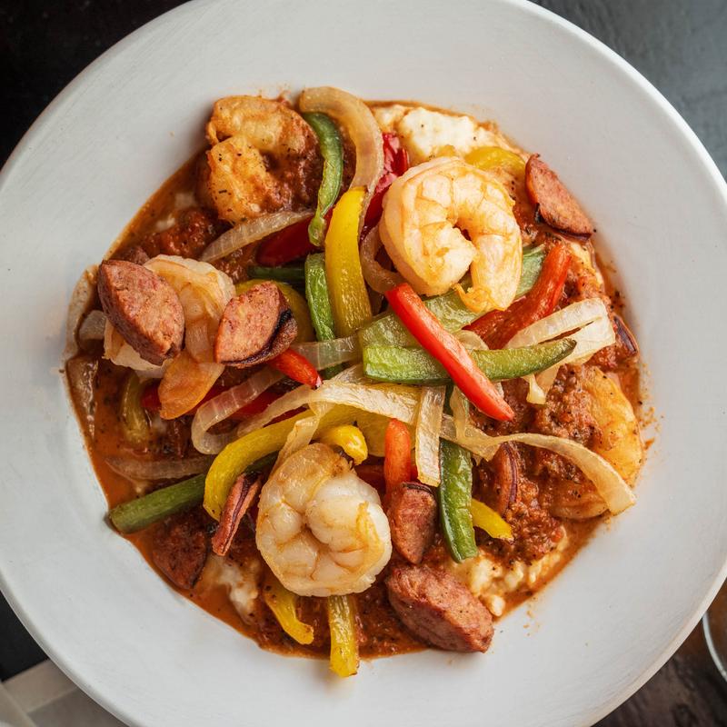 menu item 4 of 9, Shrimp & Grits (GF)