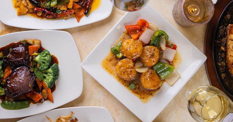 Selection of various dishes