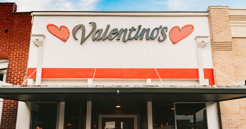 Valentino's exterior