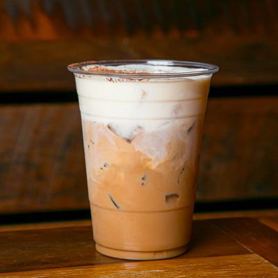 Aum Hazelnut Coffee.