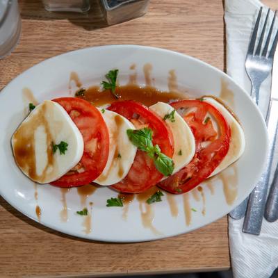 Caprese salad.