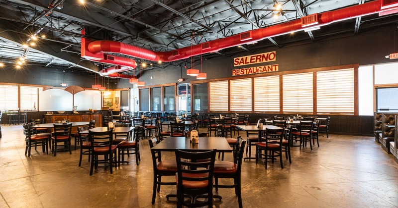 Restaurant tables and seats