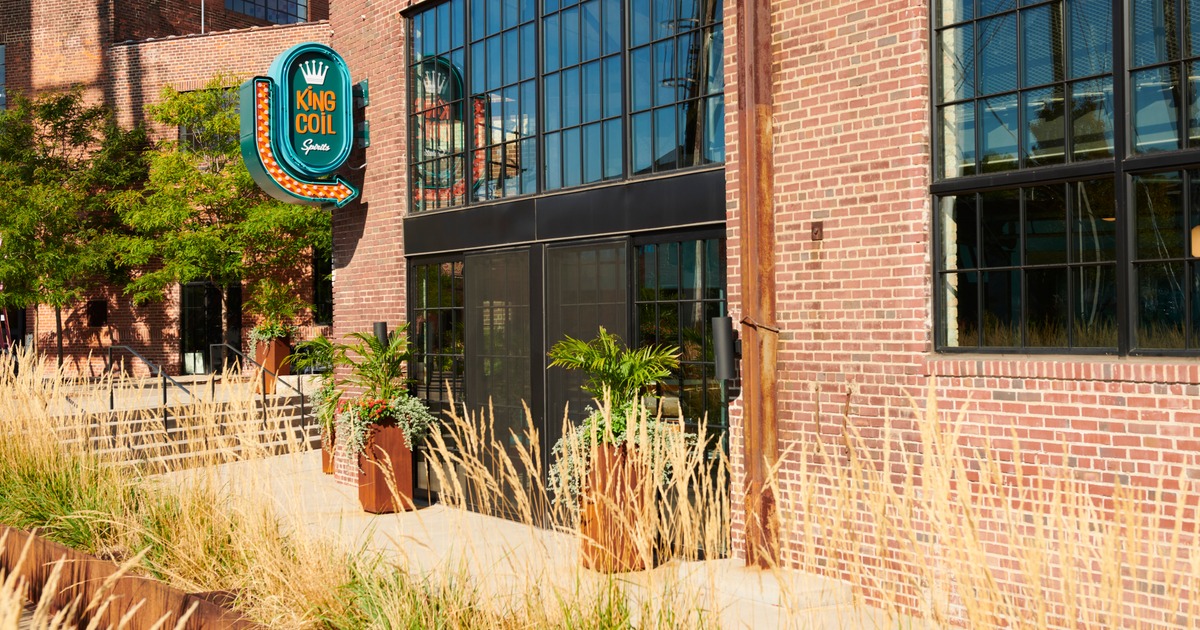 King Coil Spirits exterior with signage