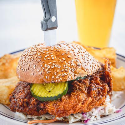 Spicy Fried Chicken Sandwich.