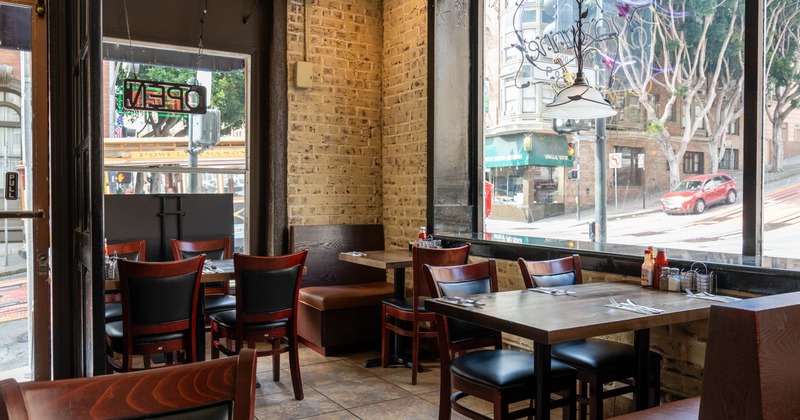 Interior, dining area
