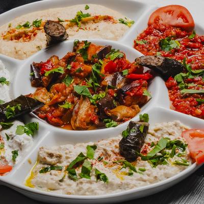 Cold Mixed Appetizer platter.