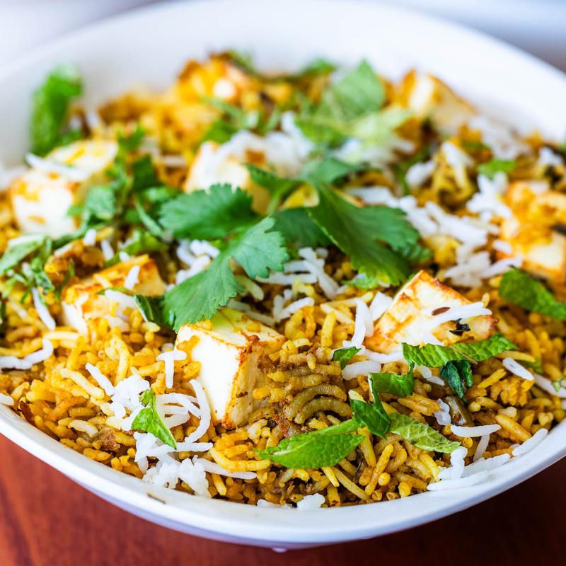 menu item 9 of 26, Paneer Biryani