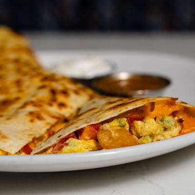Breakfast quesadillas.