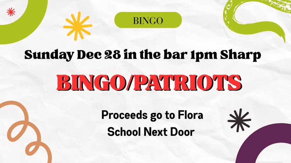 Bingo and The Patriots event photo