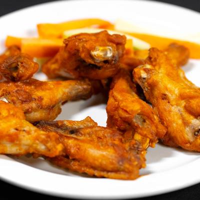 Chicken Wings on a plate.