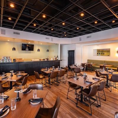 Interior, dining area.