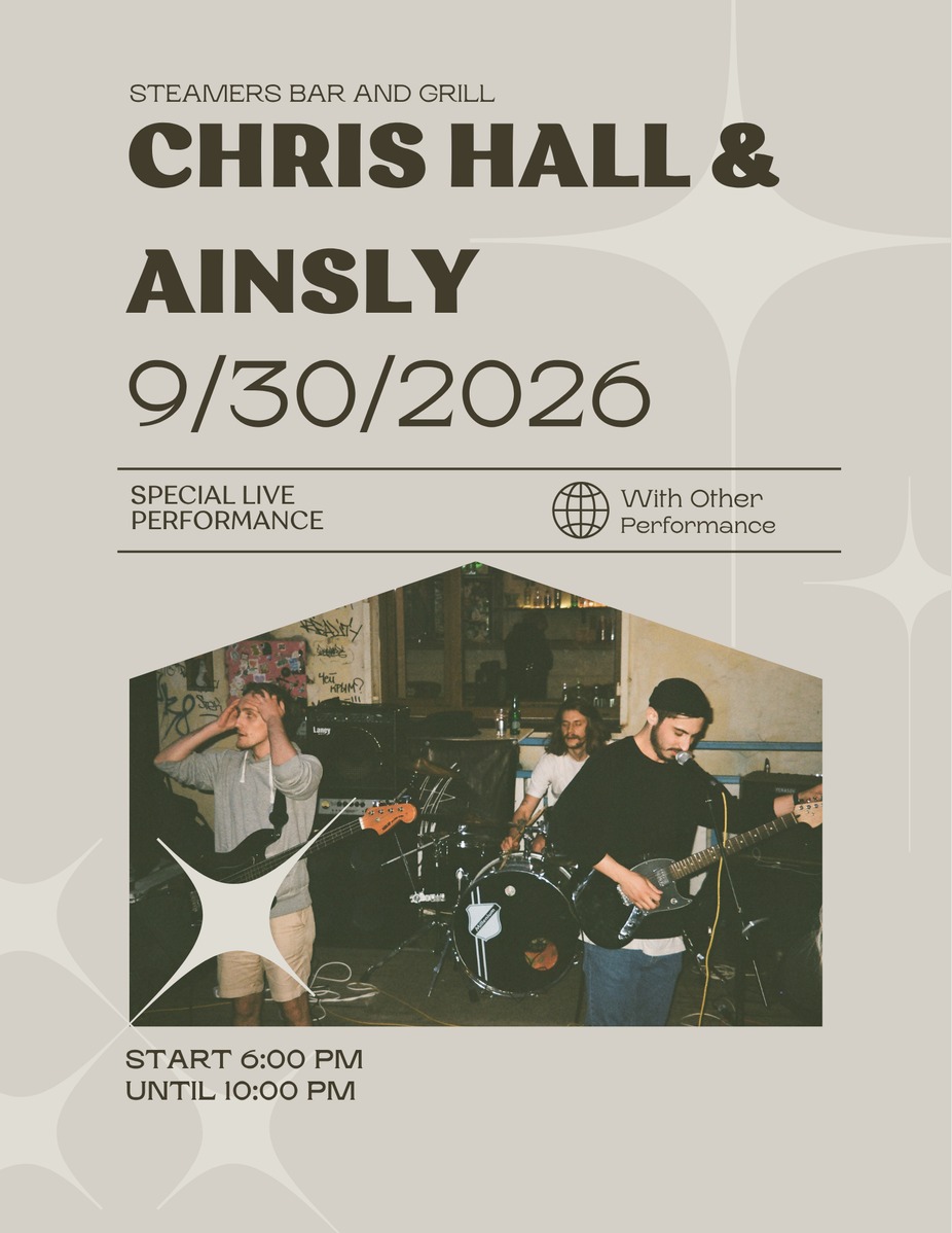 Chris Hall and Ainsly event photo