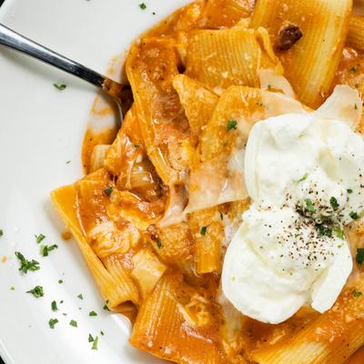 Rigatoni a la Vodka.