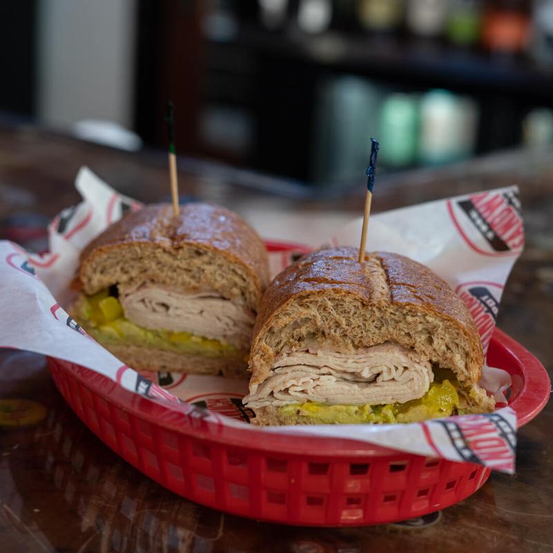 menu item 22 of 26, #19 The Train Wreck Sandwich