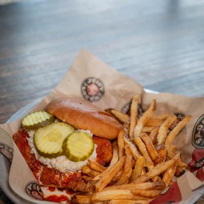 Fried Juicy Chicken Sandwich.