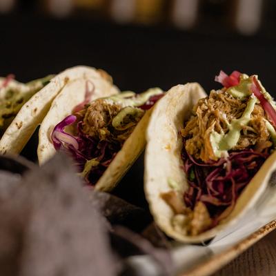 Pork Carnitas Tacos.