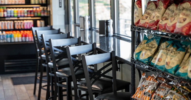 Interior, seating place near window