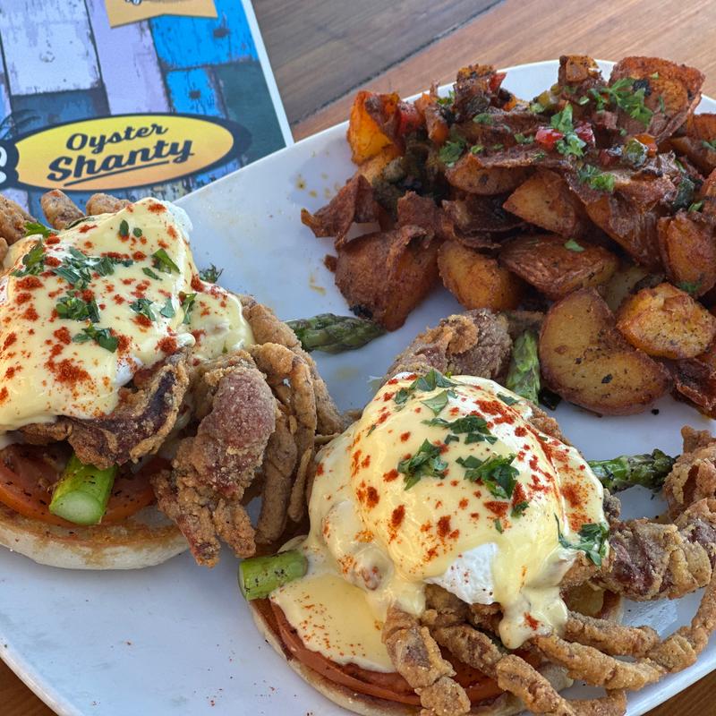 Soft Shell Crab Eggs Benedict photo
