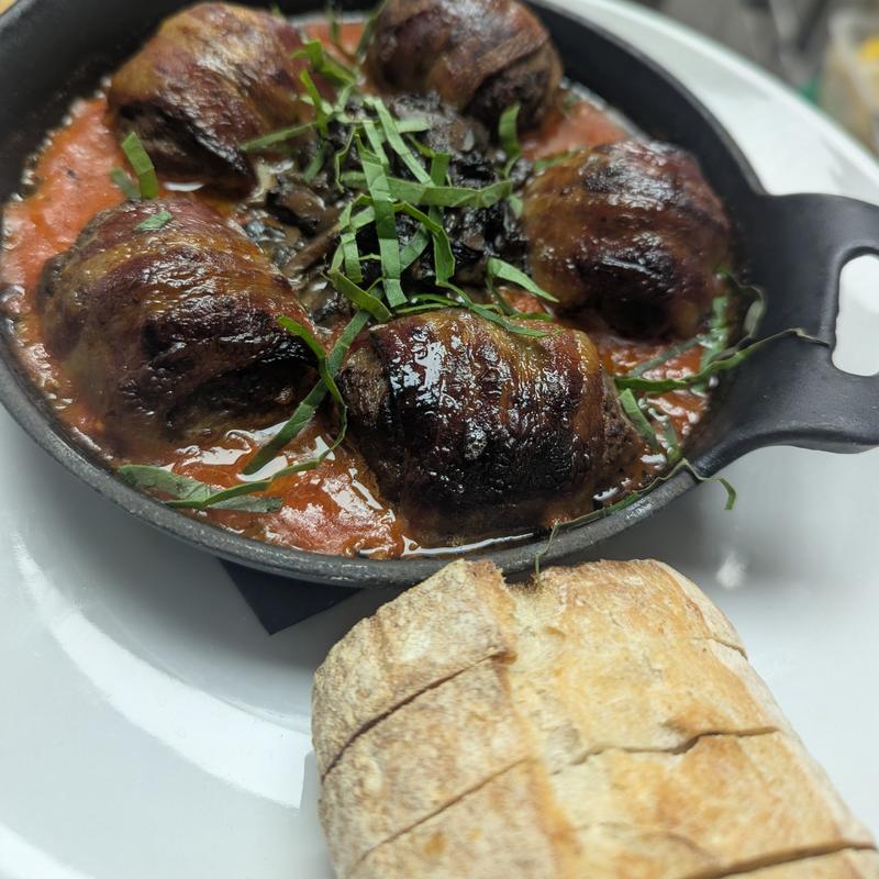 Bacon-Wrapped Venison Meatballs photo