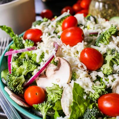 House salad, close-up