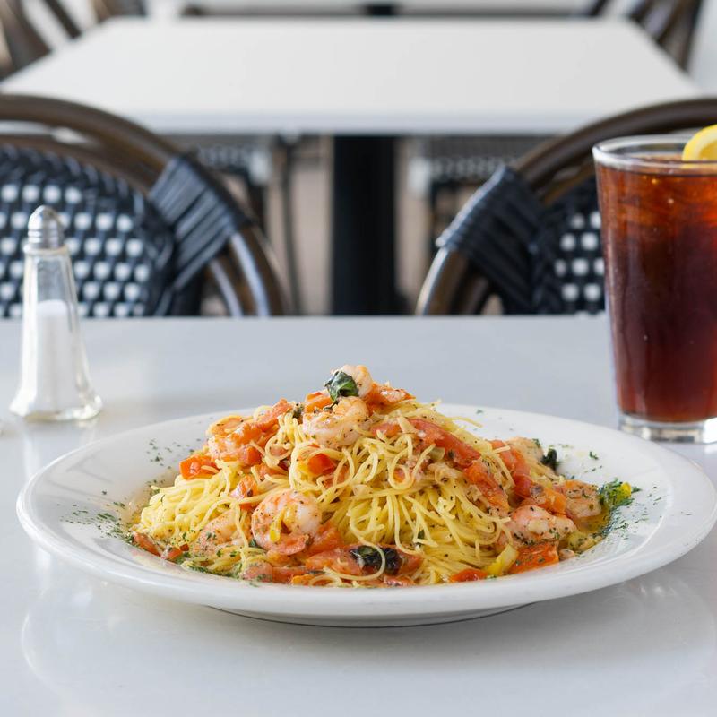 Angel Hair with Shrimp and Herb Wine Sauce photo