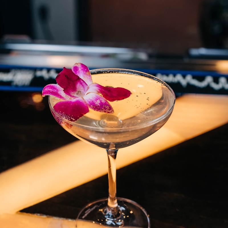 LAVENDER CHAMPAGNE COCKTAIL photo