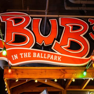 Bar's indoor sign, close-up.