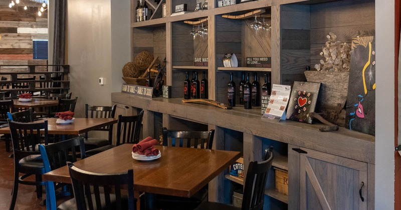 Table for four in dining area