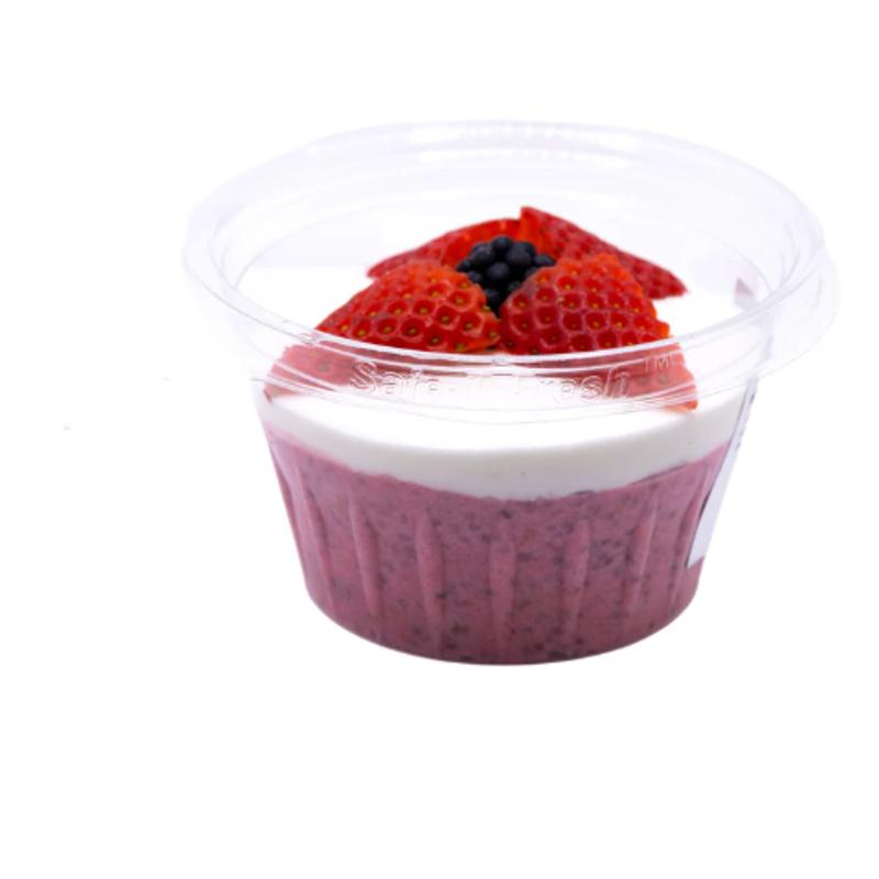 Starwberry -Vanilla Vegan Protein Chia Parfait 14g protein photo