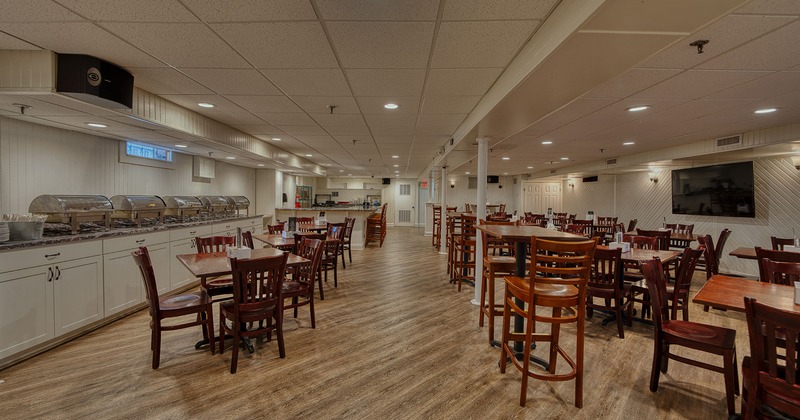 Interior space, cozy private parties room, perfect for any occasion