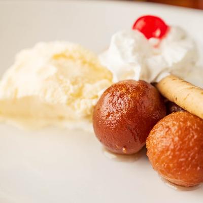 Gulab Jamun Vanilla Ice Cream.