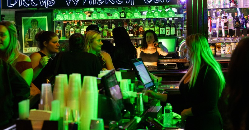 Interior, bar, people