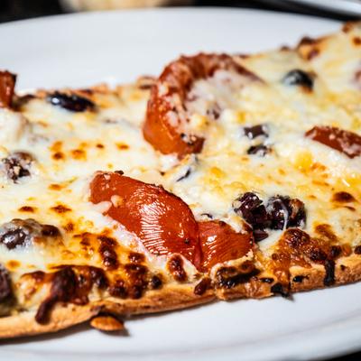 Greek Flatbread, close-up.