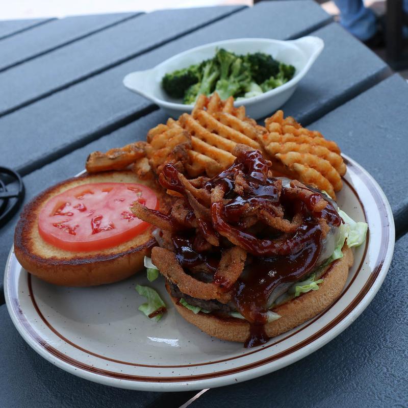 menu item 14 of 16, BBQ Burger with Crispy Onions