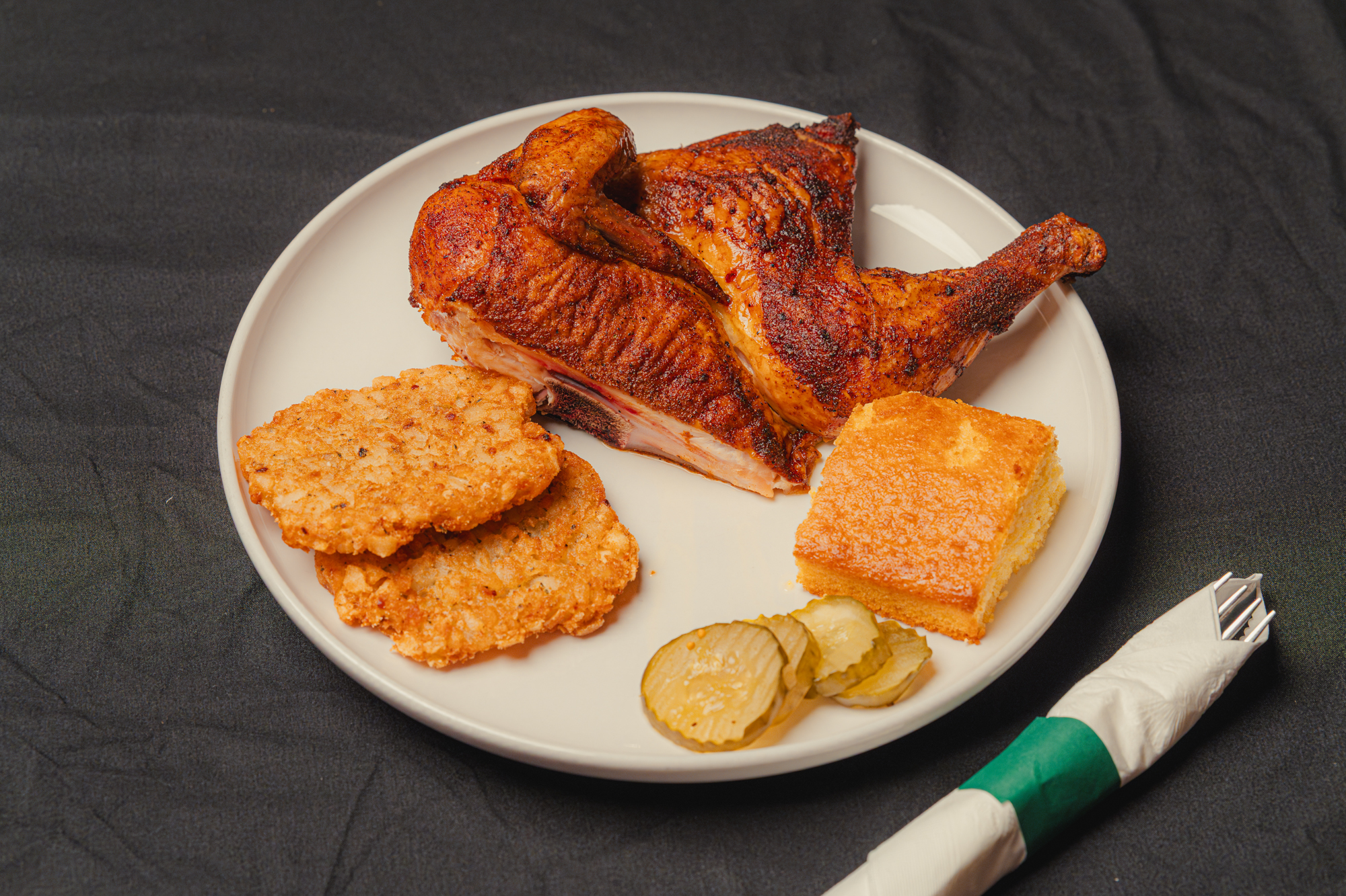 Smoked half chicken