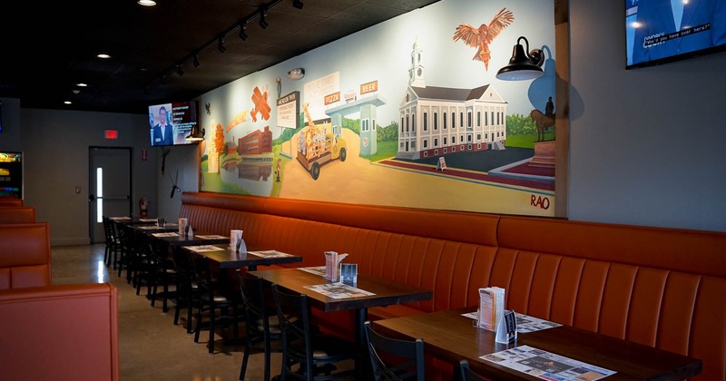 Interior, dining area
