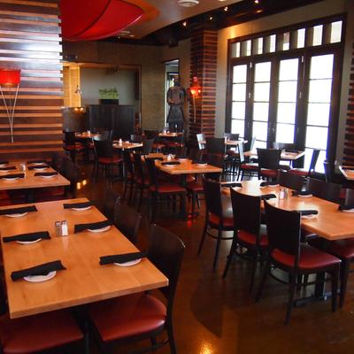 The restaurant's interior.