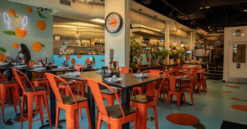 Interior, dining area