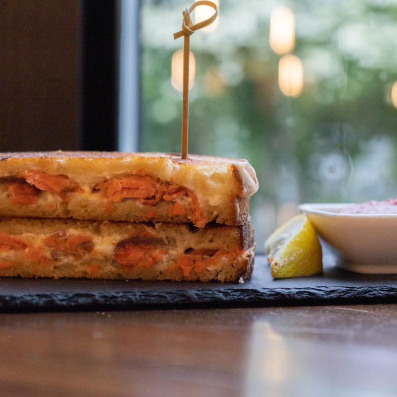 Smoked Salmon Griddled Cheese photo