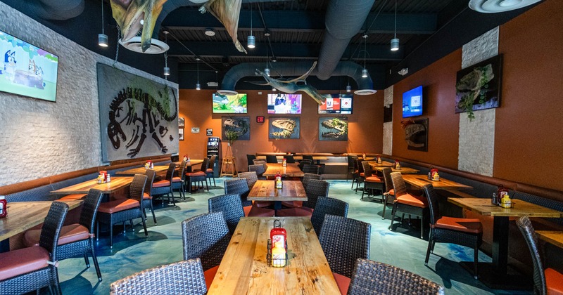 Interior, chairs and tables
