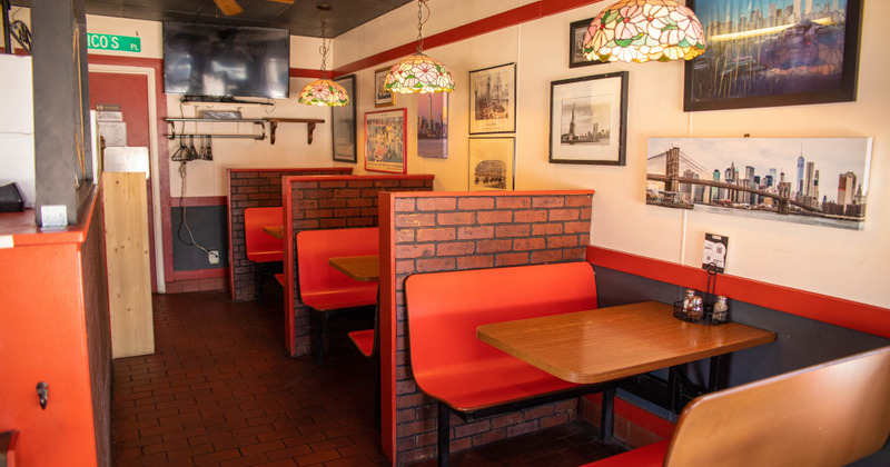 Interior, restaurant booth