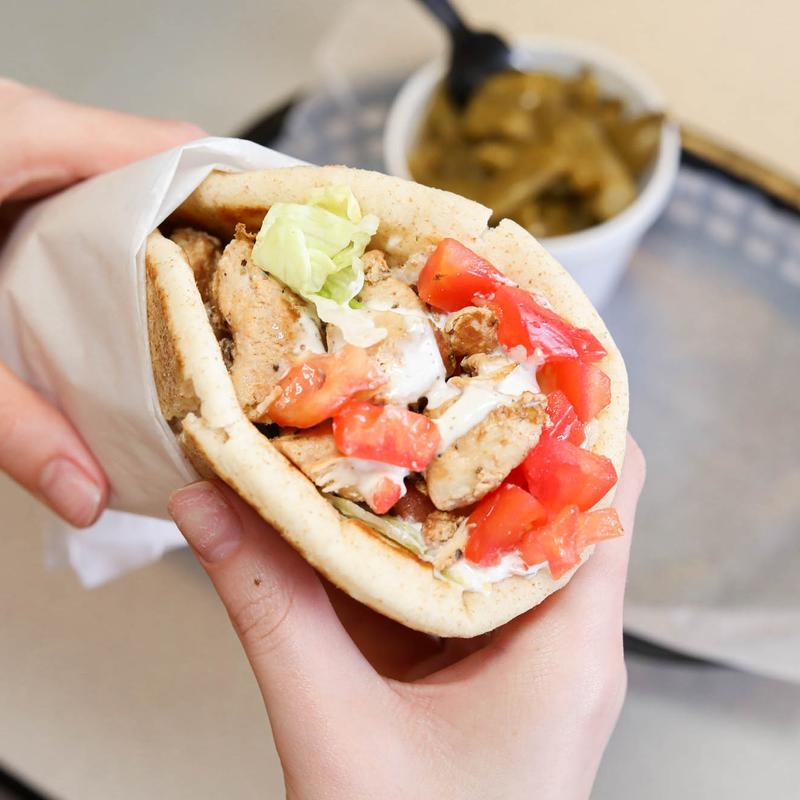 Greek Chicken Pita (L/T) Tzatziki & Feta photo