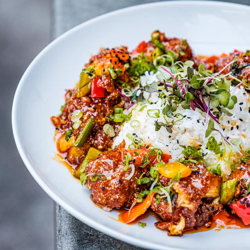 Glazed Cauliflower Plate photo