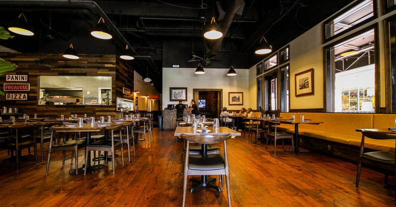 Interior, bar and seating area
