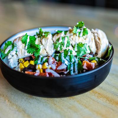 Buddha Bowl with chicken.