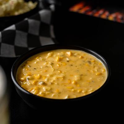 Jalapeno creamed corn side dish.