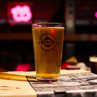A pint of beer.