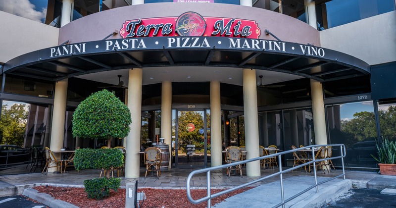 Exterior seating area