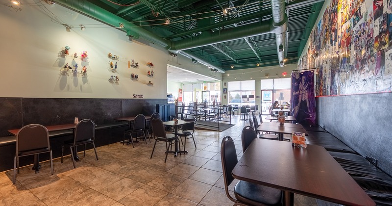 Dining area, banquette seating