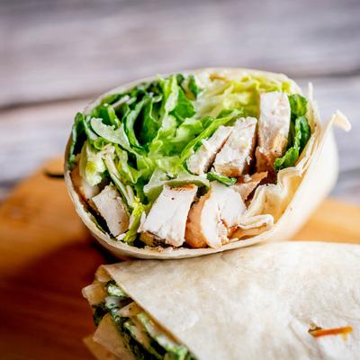 Chicken Caesar wrap.